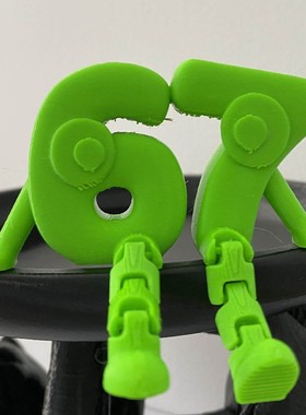 Digital Desktop Decorations周边3D打印67数字小人玩具摆件模型