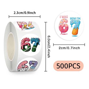 窃取脑腐游戏67公仔涂鸦贴纸抽象数字装饰贴画儿童diy益智玩具贴