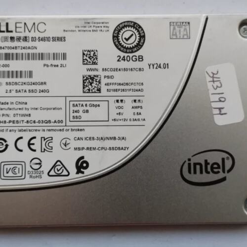 EMC 240G SATA 0T1WH8 SSDSC2KG240G8R 服务器SSD 提供测报议价