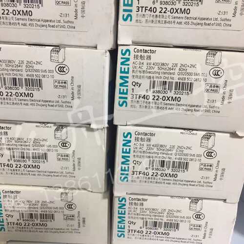3TF40 22-0XM0 0XN2 3TF43 22-0XN2接触器 实物图议价