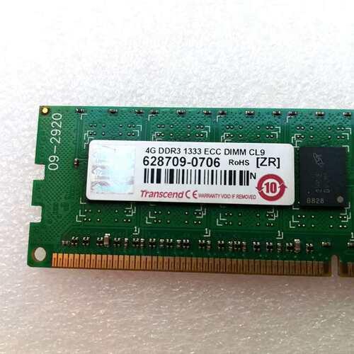 Transcend创见4G DDR3 1333 ECC Kingston KVR667D2D8F5/2G内存议