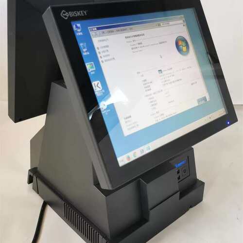 百事捷N2 4g内存J1900主板64gSSD高配置收银一体机12吋双屏收款机