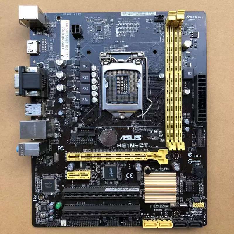 清华同方 H81M-CT主板 代工H81 1150针CPU HDMI带COM口 双PCI议价图片