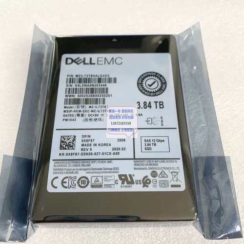MZ-ILT3T8A 0X8F87 MZ-ILT3T80 3.84TB SAS 12G SSD PM1643 保议