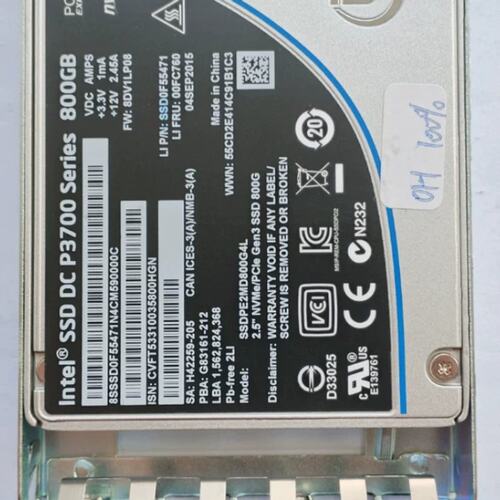 800G P3700 4XB0G45749 03T7955 00FC760 SSDPE2MD800G4L议价
