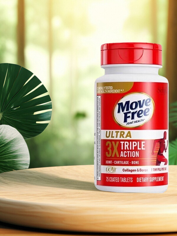 现货美国原装进口MoveFree益节氨糖软骨素维骨力200粒中老年关节