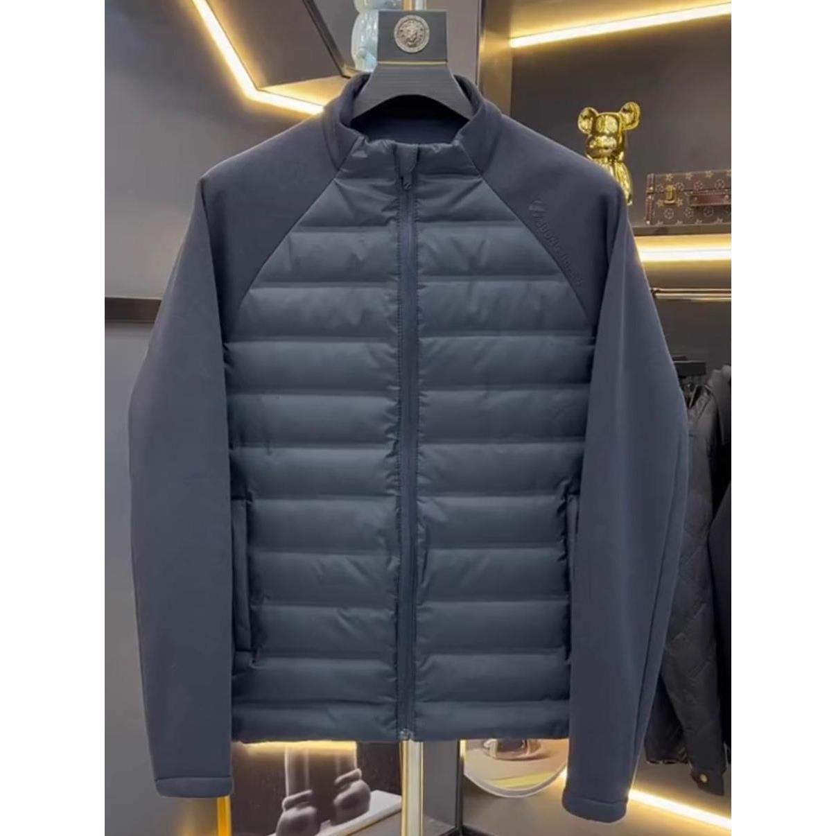 欧洲Station@Export Spanish@Autumn及冬季新款男士高端羽绒拼接