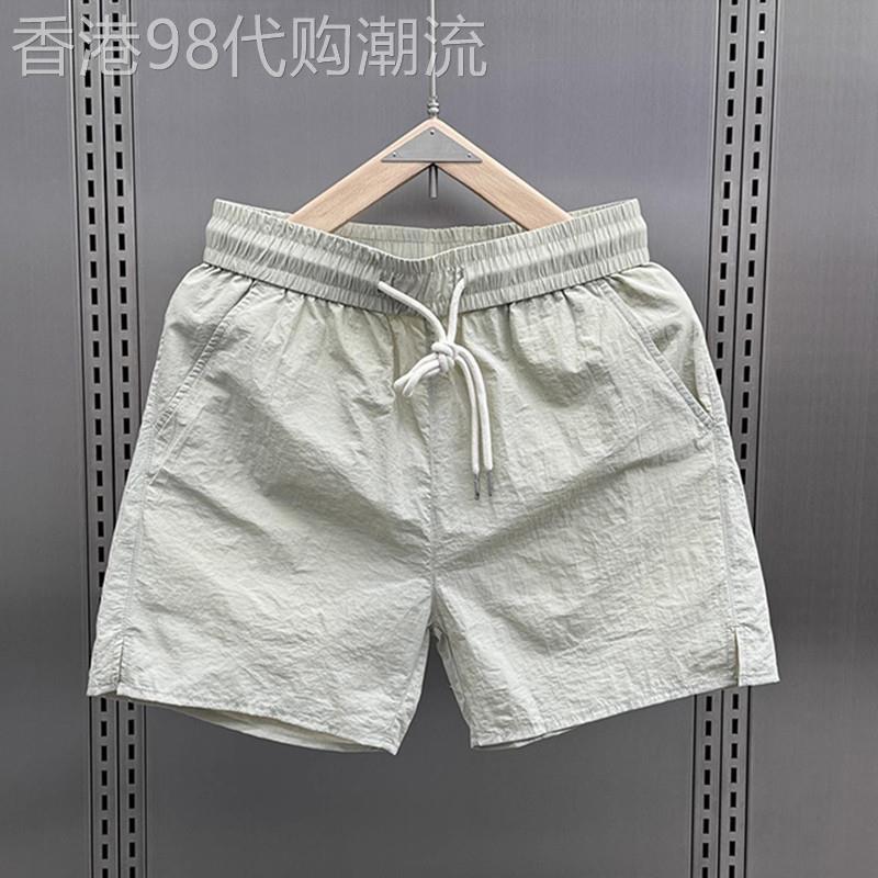 高端冰丝三分运动短裤男士2026新款夏季薄款男裤休闲沙滩裤男款潮