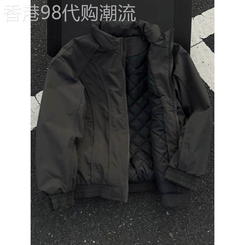 2026新款解构立领飞行员夹克棉服男款冬季高级感加厚正肩棉衣外套