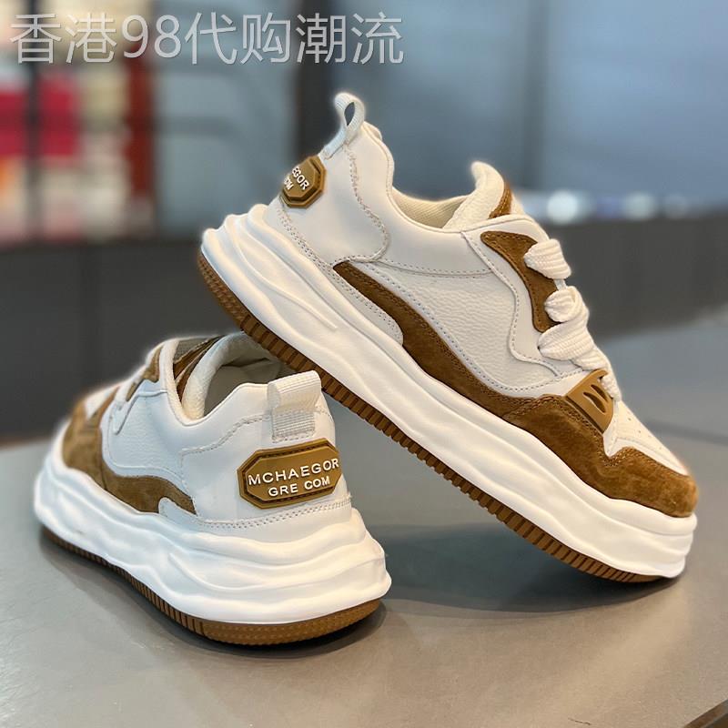 欧美『设计风』匠心打造~一眼就爱上! 厚底轻便百搭运动小白鞋男