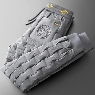 MAROLIO~无束缚感，不惧凛冬！冬季轻盈弹力加厚保暖男羽绒裤