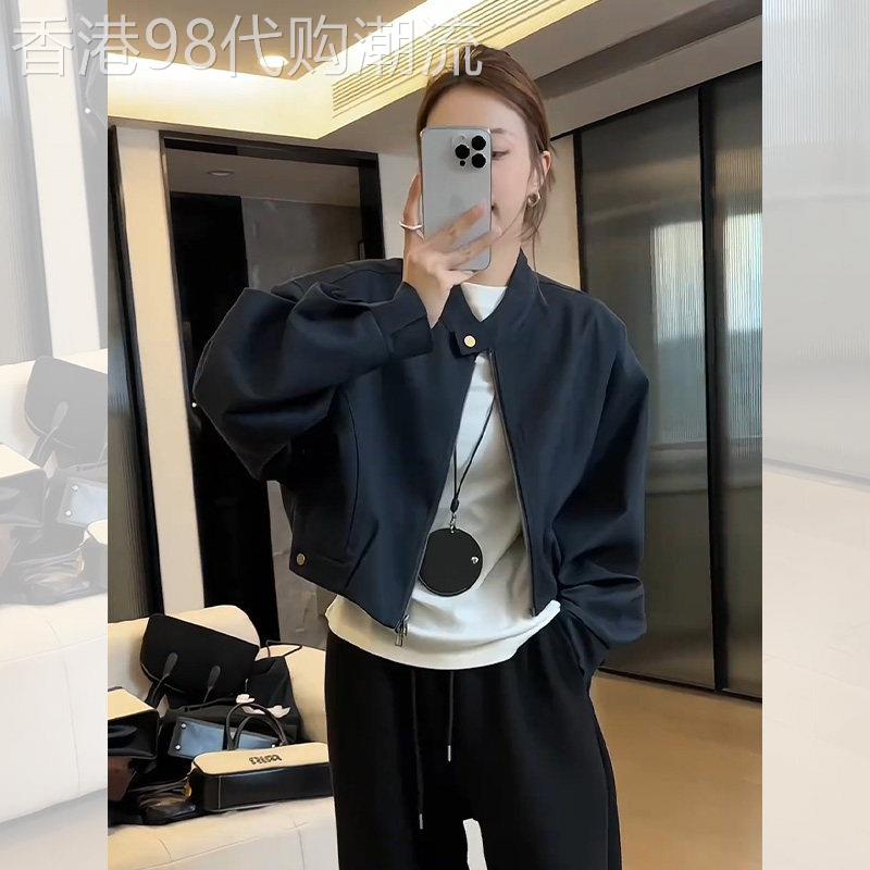 美式复古短款棒球服外套女2026春季小众设计感小个子韩系夹克上衣