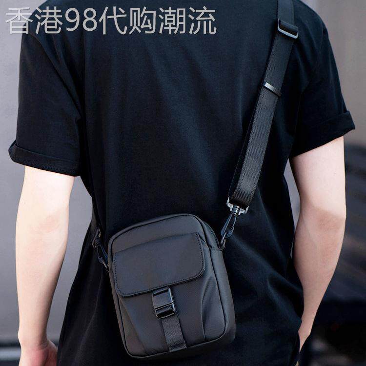 香港免税代购新款牛津布斜挎包男士竖款高级感单肩包大容量小背包