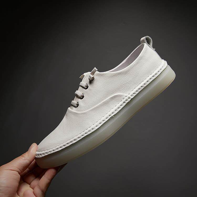 韩国专柜 欧洲站真皮时尚男鞋2025新款潮流板鞋百搭休闲鞋