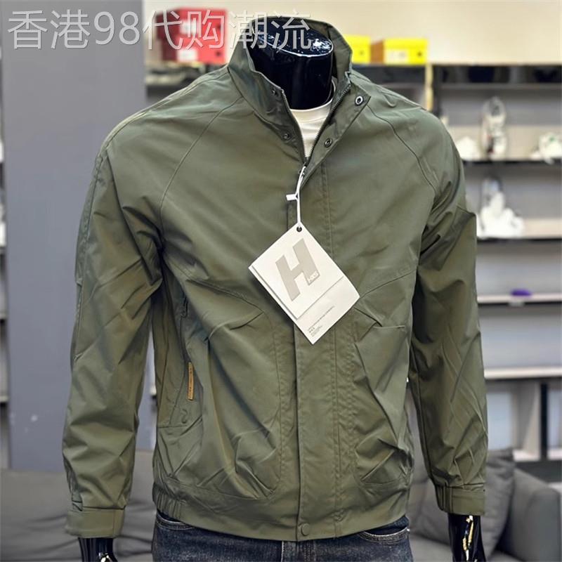 潮牌高端冲锋衣外套男士春秋季2026新款休闲工装帅气修身立领夹克
