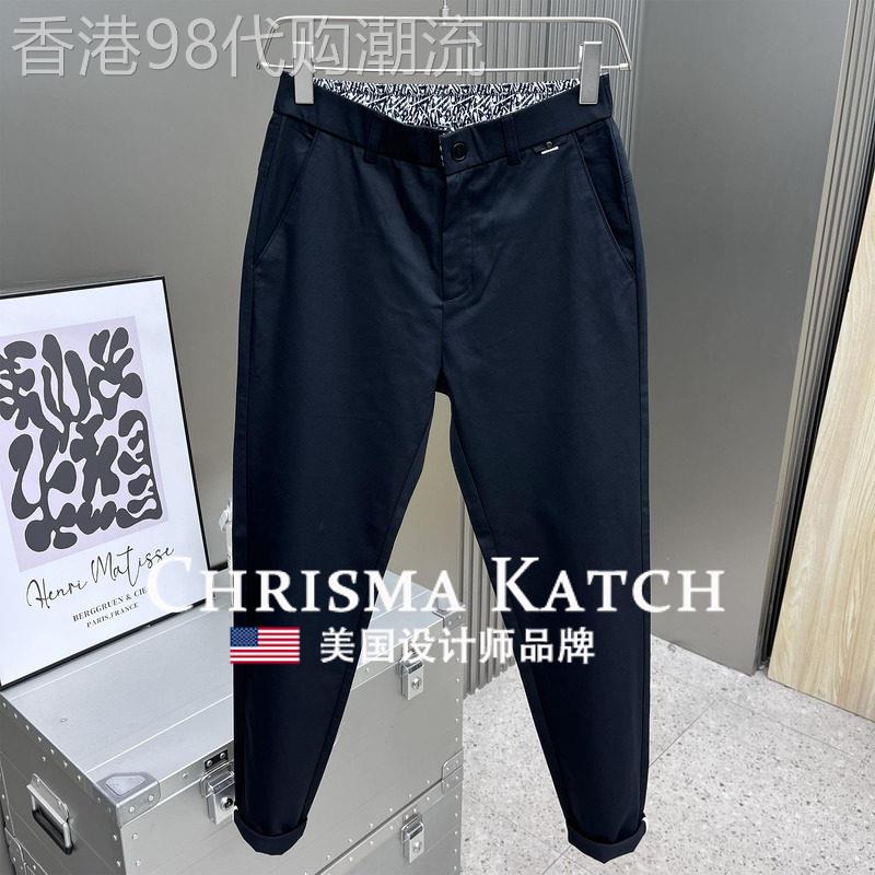 出口美国⭐Chrisma Katch~弹力西裤修身直筒休闲裤西装裤子烟管裤