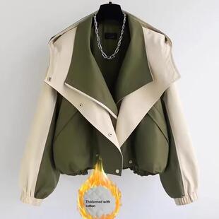 工装风衣外套女秋冬季加厚2025新款高级感小个子短款休闲夹克上衣
