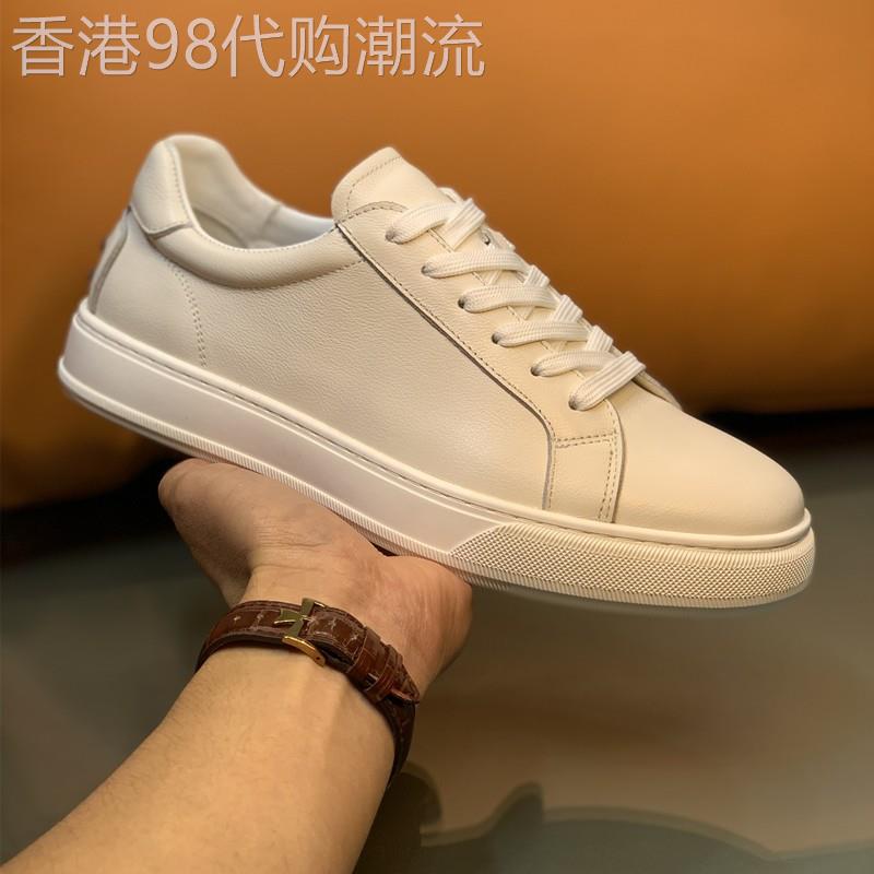 Super奢华欧货潮真皮板鞋男英伦风小白鞋时尚百搭低帮休闲鞋红色