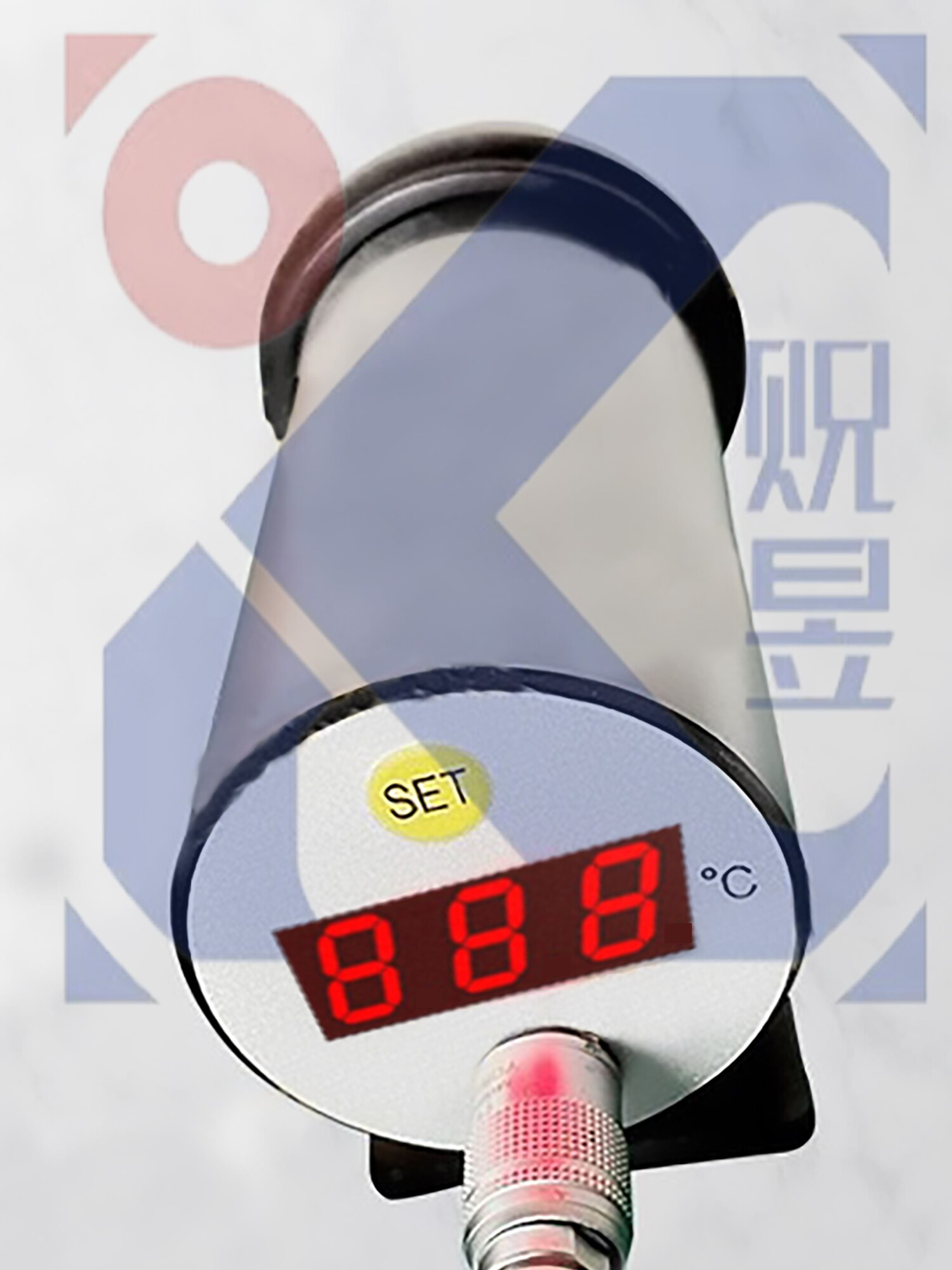 同轴激光瞄准红外测温仪温度传感器高温金属测温短波探头加热测温