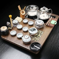 bàn trà điện tử Khay trà nhỏ tích hợp hoàn toàn tự động đáy nước sôi ấm đun nước cát tím bộ trà hộ gia đình bàn trà đơn giản trà biển hướng dẫn lắp bàn trà điện bàn pha trà bằng điện