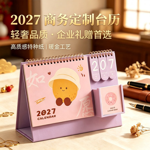 2027年台历倒计时亚克力创意桌面
