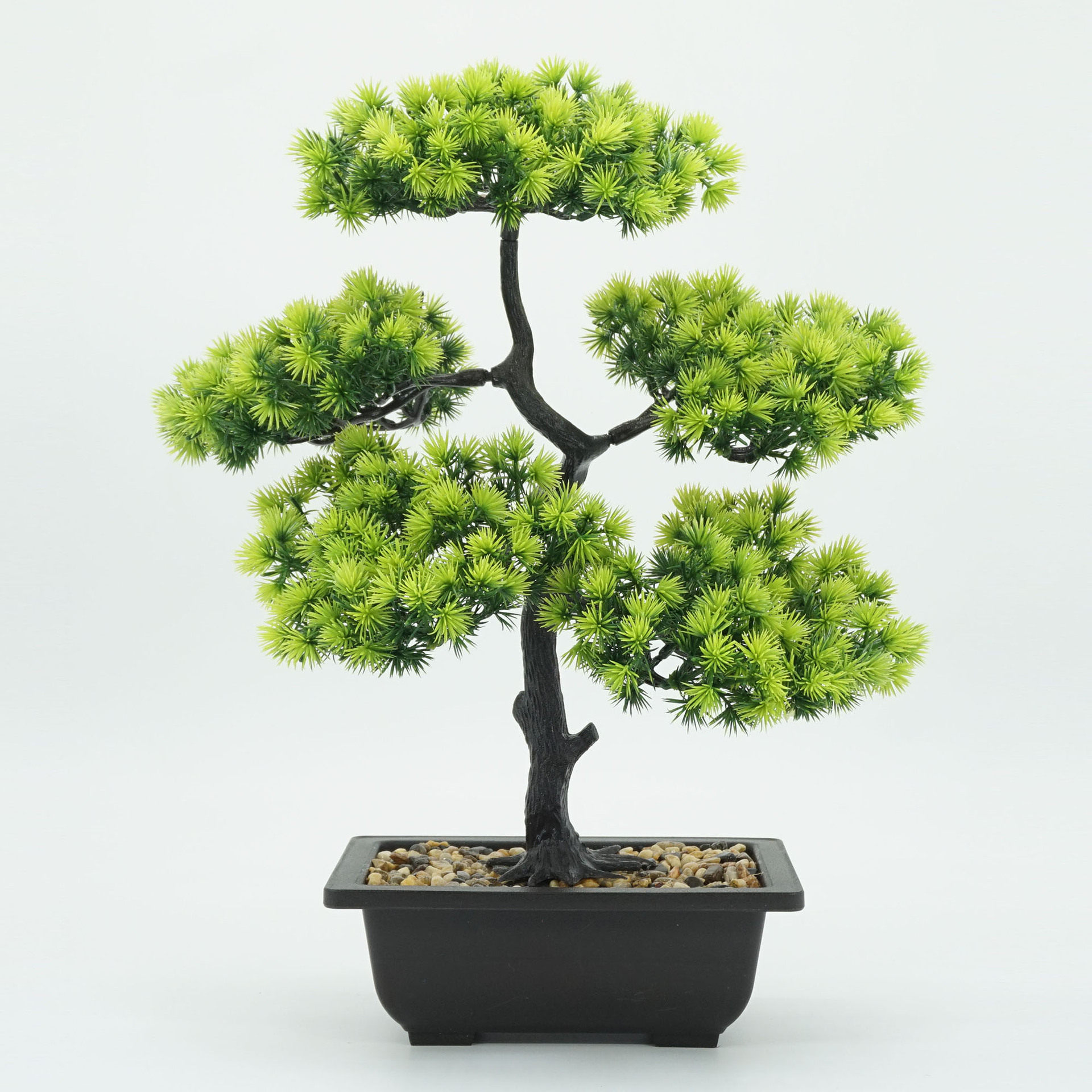 新款仿真迎客松大盆栽塑