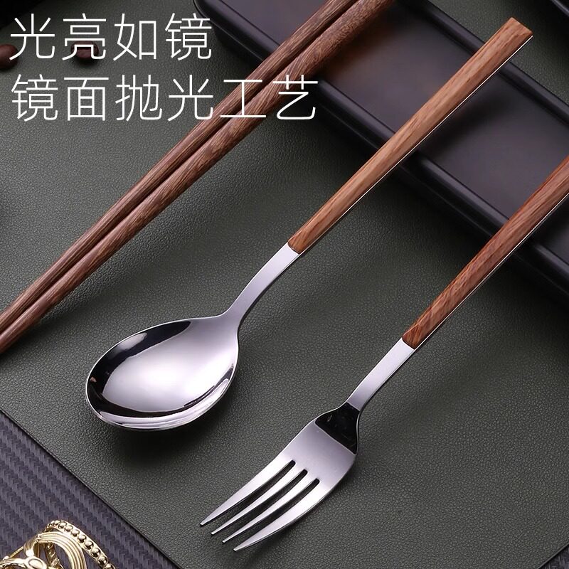 不锈钢便携式餐具木筷子