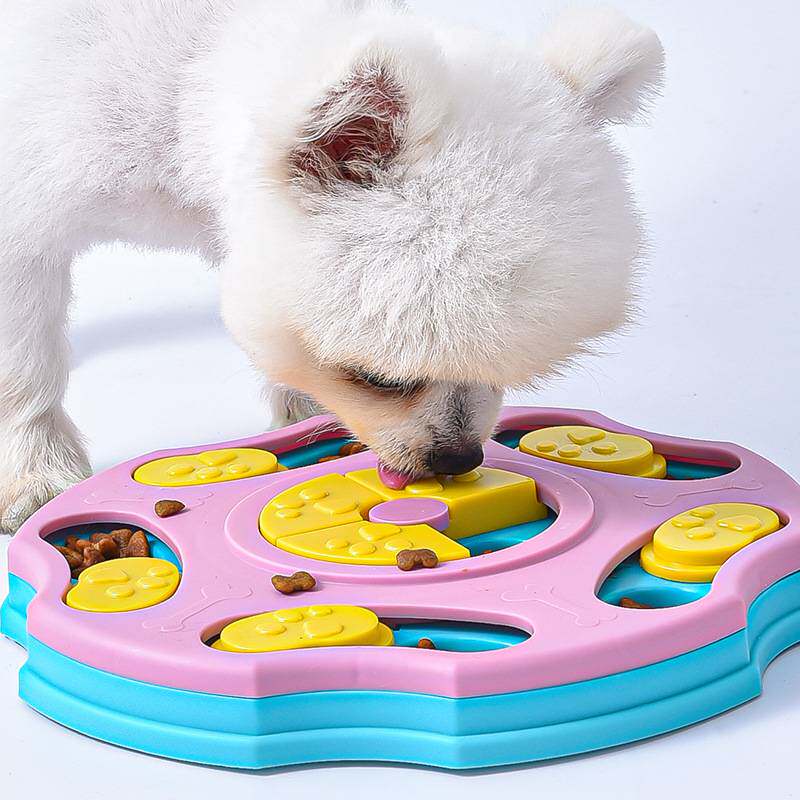 一件狗碗狗盆狗盘子宠物猫猫玩具狗狗益智盘玩具喂食器慢食碗