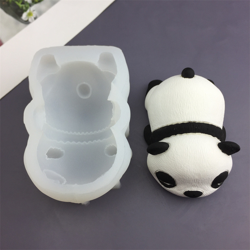 可爱瞌睡熊猫硅胶模具法