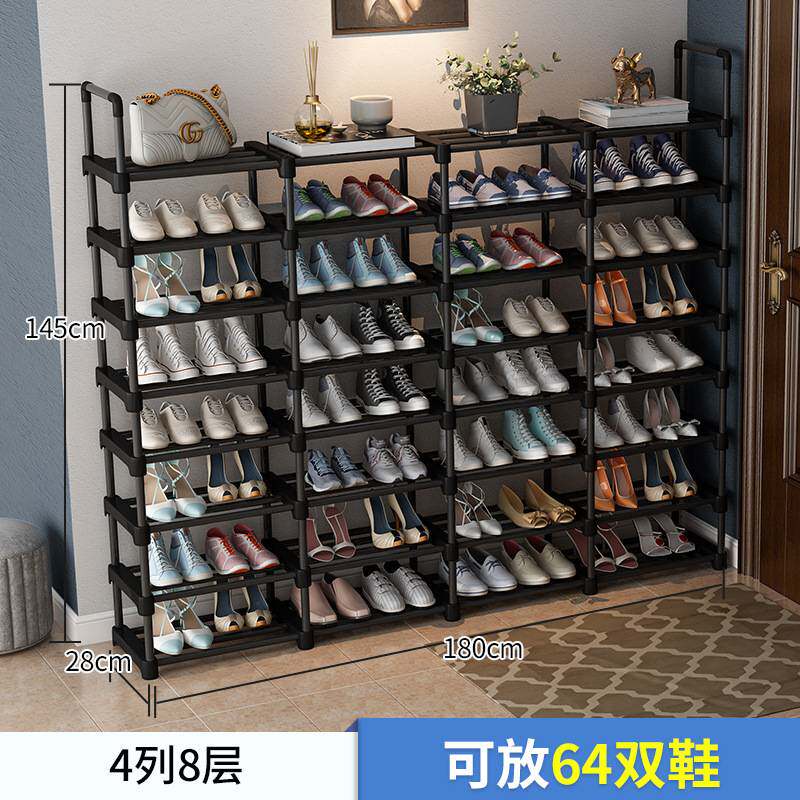 新款简易鞋架多层省空间无纺布鞋柜收纳柜门厅简约多层防尘柜