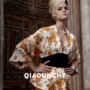 意大利金线浮雕提花 外套 QIAOUNCHY俏云曦｜国风高定束腰宽袖