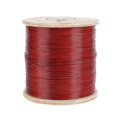 红色304不锈钢包塑钢丝绳