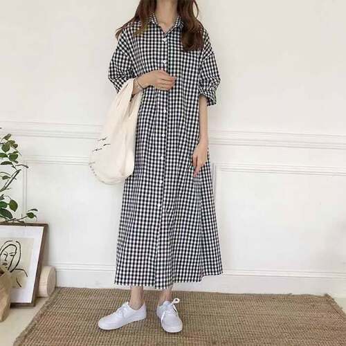 womenclothes韩版格子衬
