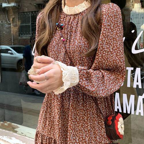 womenclothes碎花连衣裙