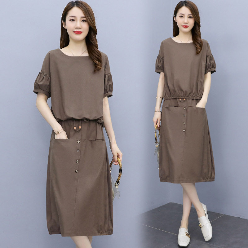 womenclothes棉麻连衣裙