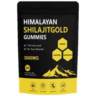 Himalayan Shilajit Gummies喜来芝软糖SHILAJITGUMMIES 60粒