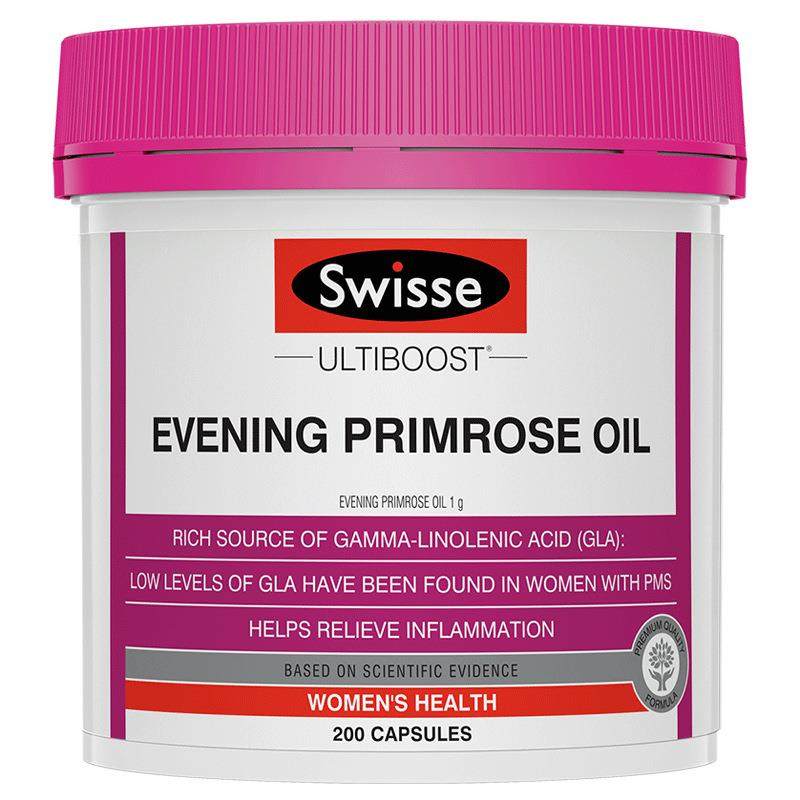 Evening Primrose Oil月见草油胶囊200粒 经前养护女性调理