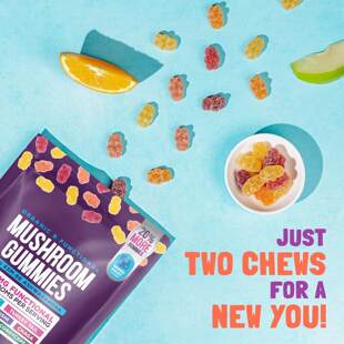Ashwagandha 南非醉茄蘑菇软糖MUSHROOM GUMMIES混合水果