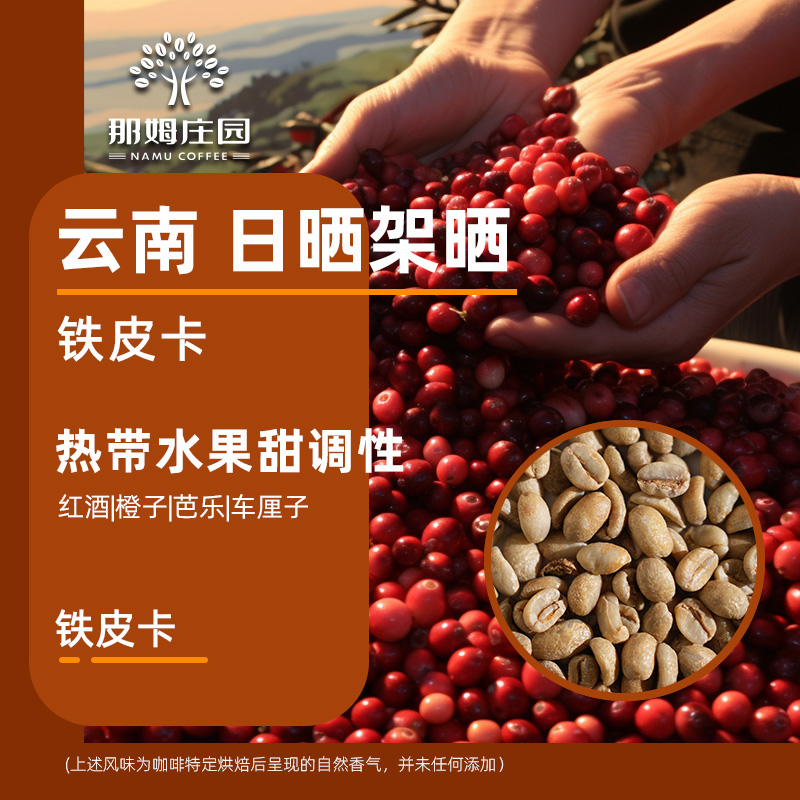 那姆庄园云南咖啡生豆铁皮卡