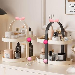 日本进口MUJIE化妆品桌面置物架办公室化妆台护肤品收纳盒整理架