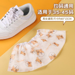 印花一次性印花卡通鞋套家用防滑脚套室内机房学生加厚无纺布鞋套