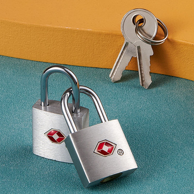 梅花锁TSA海关锁铝合金挂锁行李箱专用防盗锁包抽屉旅行箱小挂锁