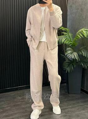 36083秋季男士设计师款V领醋酸羊毛套装可分开下单高品质欧货帅气