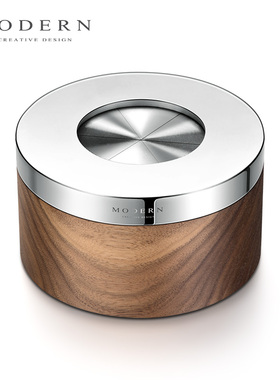 摩登MODERN轻奢创意个性潮流烟灰缸封闭式带盖防飞灰男礼品定制