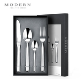 摩登MODERN轻奢北欧西餐餐具套装 不锈钢牛排刀叉勺精致乔迁礼物