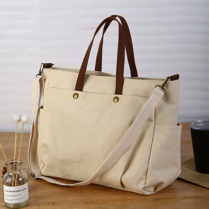 原创加厚帆布包斜挎托特包简约百搭休闲文艺学生通勤手提包袋女包,箱包皮具/热销女包/男包,通用款女包,淘宝优惠券,粉丝福利购,淘宝优惠卷