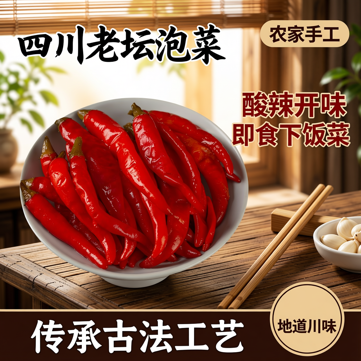 四川老坛泡小米椒农家风味泡椒酸爽开味火锅炒菜配料泡酸辣椒仔姜