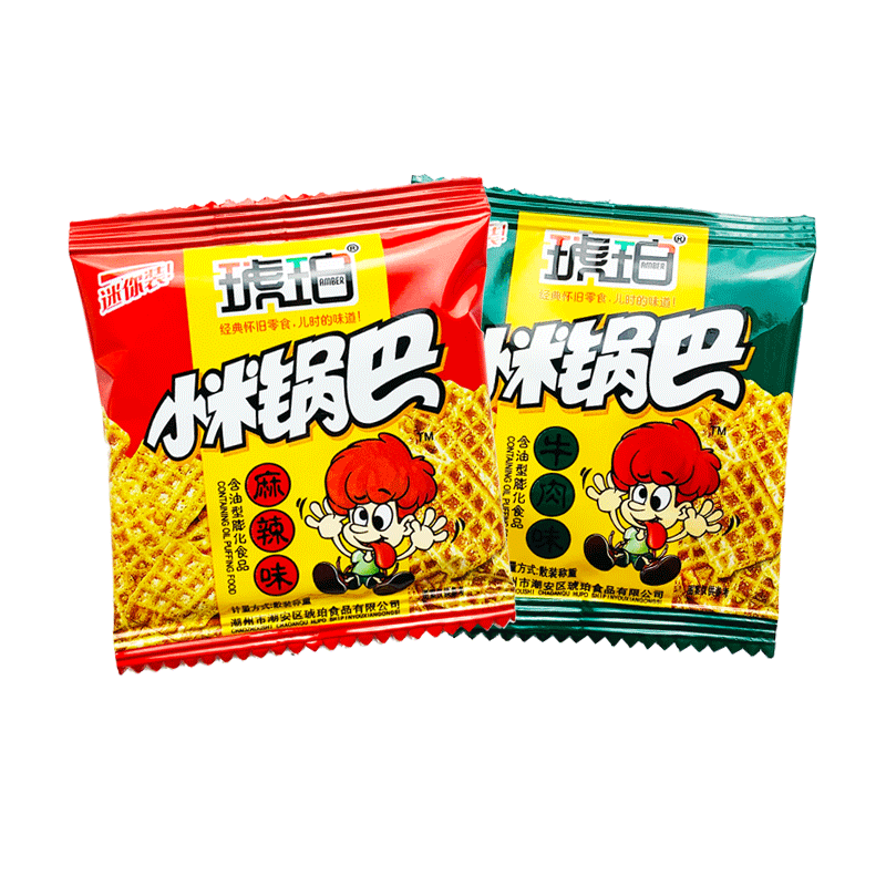 琥珀小米锅巴小包装零食