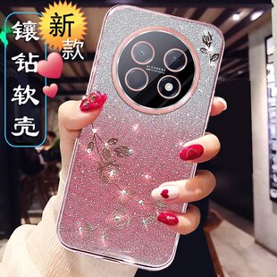 适用华为畅享90promax手机壳新款女畅想90pro硅胶保护套软外壳CHZ—AL00电镀时尚男网红高级感透明全包防摔钻