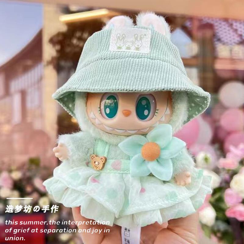 拉布布娃衣labubu公仔衣服 v2坐坐派对搪胶盲盒拉布布娃衣泡泡玛